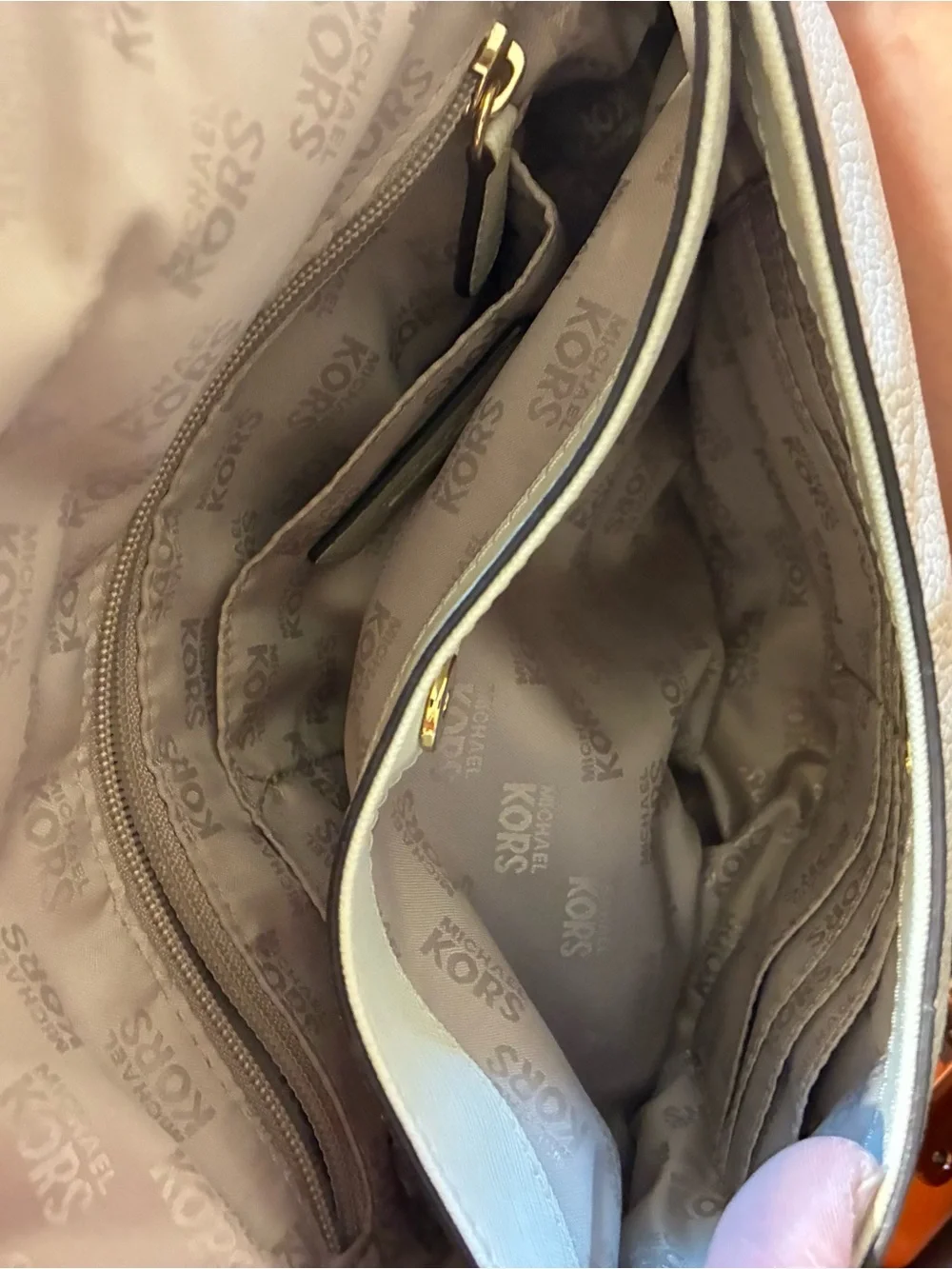 Michael Kors pebbled leather